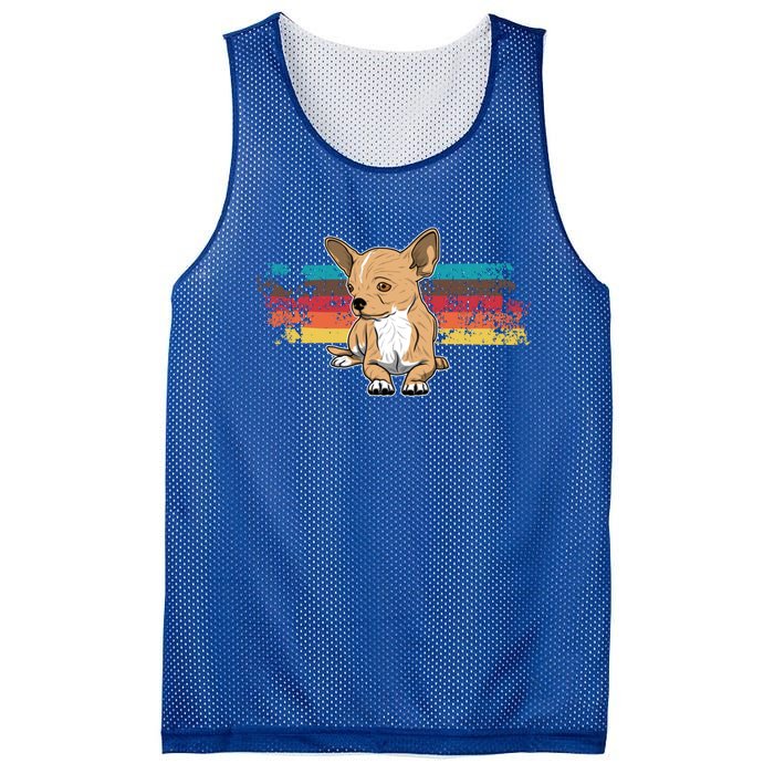 ChihuahueñO Chihuahua Vintage Gift Mesh Reversible Basketball Jersey Tank