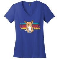 ChihuahueñO Chihuahua Vintage Gift Women's V-Neck T-Shirt