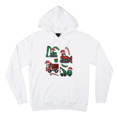 Christmas Construction Vehicles Truck Xmas Hoodie