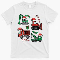 Christmas Construction Vehicles Truck Xmas T-Shirt