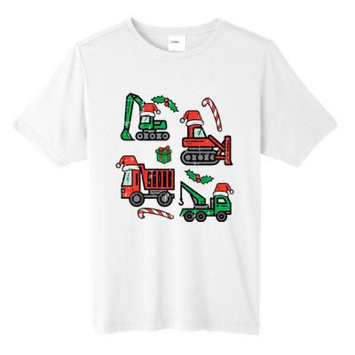 Christmas Construction Vehicles Truck Xmas Tall Fusion ChromaSoft Performance T-Shirt