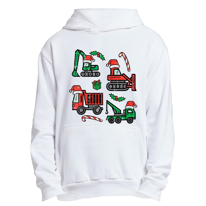 Christmas Construction Vehicles Truck Xmas Urban Pullover Hoodie