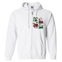 Christmas Construction Vehicles Truck Xmas Full Zip Hoodie