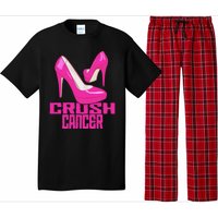 Crush Cancer With Pink Heels Pajama Set