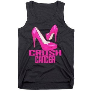 Crush Cancer With Pink Heels Tank Top