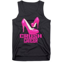 Crush Cancer With Pink Heels Tank Top