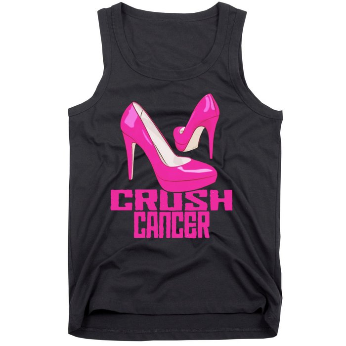 Crush Cancer With Pink Heels Tank Top