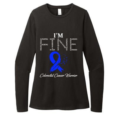 Colorectal Cancer Warrior I'm Fine Gift Womens CVC Long Sleeve Shirt