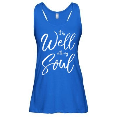 Cute Christian Worship Quote S It Is Well With My Soul Great Gift Ladies Essential Flowy Tank
