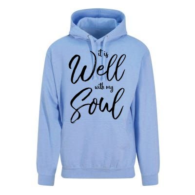 Cute Christian Worship Quote S It Is Well With My Soul Great Gift Unisex Surf Hoodie