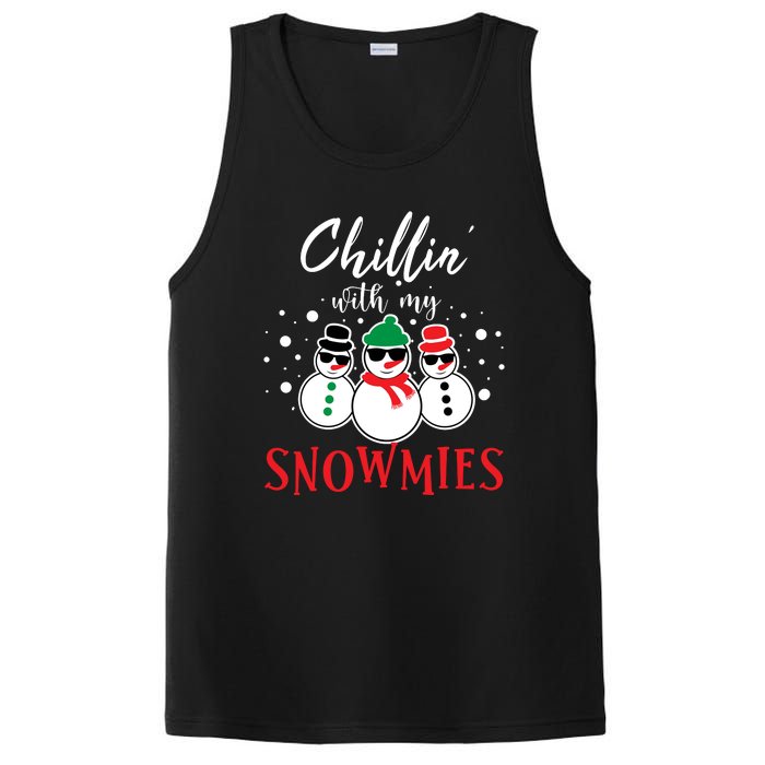 Christmas Chillin With My Snowmies Cool Snowman PosiCharge Competitor Tank