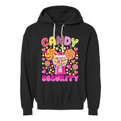 Candy Costume Women Candy Crew Funny Candy Security Garment-Dyed Fleece Hoodie