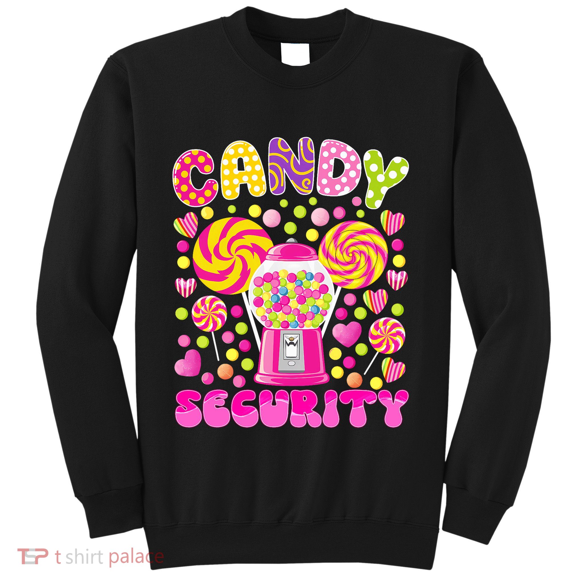 Candy Costume Women Candy Crew Funny Candy Security Sweatshirt