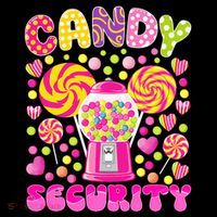 Candy Costume Women Candy Crew Funny Candy Security Tall T-Shirt