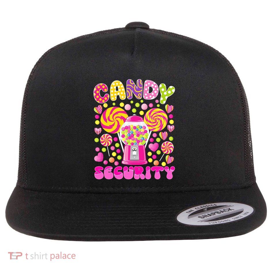 Candy Costume Women Candy Crew Funny Candy Security Flatbill Hat