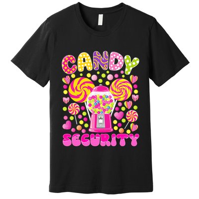 Candy Costume Women Candy Crew Funny Candy Security Premium T-Shirt