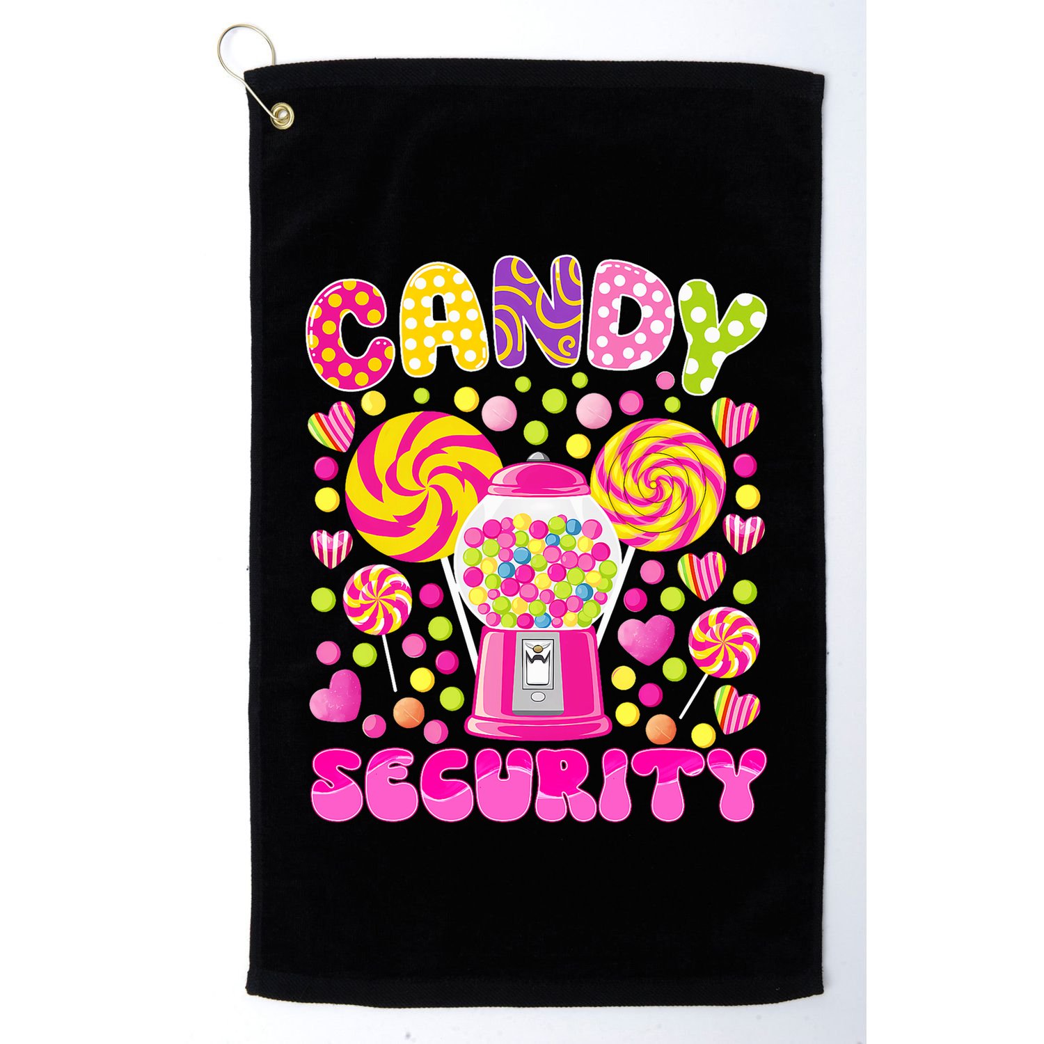 Candy Costume Women Candy Crew Funny Candy Security Golf Towel