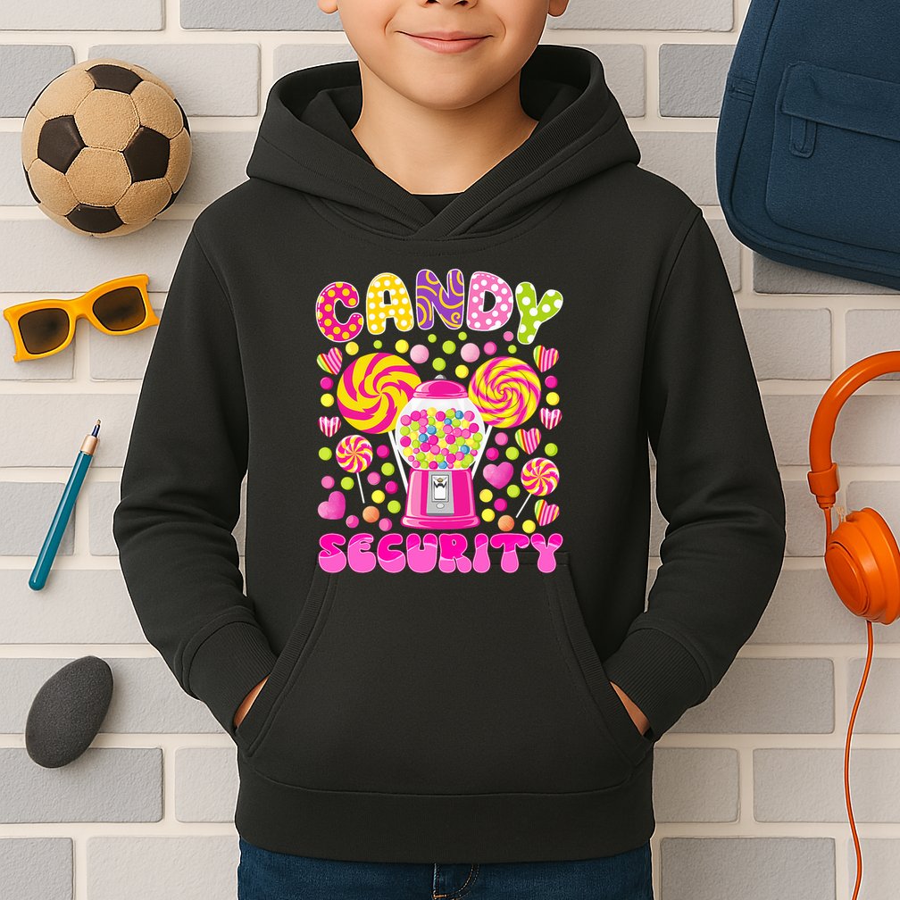 Candy Costume Women Candy Crew Funny Candy Security Kids Hoodie