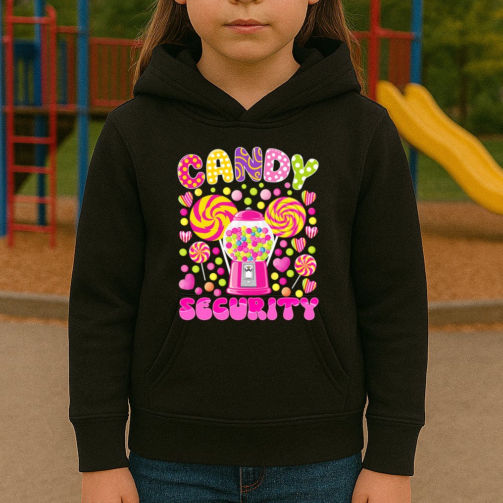 Candy Costume Women Candy Crew Funny Candy Security Kids Hoodie