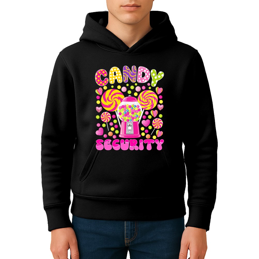 Candy Costume Women Candy Crew Funny Candy Security Kids Hoodie