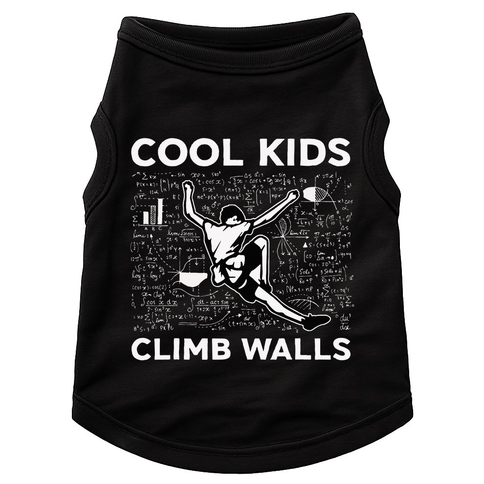 Cool Climb Walls Funny Rock Climbing Bouldering Doggie Tank