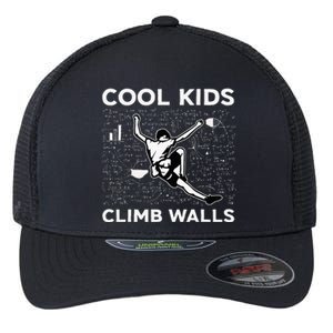 Cool Climb Walls Funny Rock Climbing Bouldering Flexfit Unipanel Trucker Cap