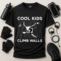 Cool Climb Walls Funny Rock Climbing Bouldering Performance Shirt