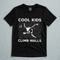 Cool Climb Walls Funny Rock Climbing Bouldering T-Shirt