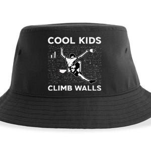 Cool Climb Walls Funny Rock Climbing Bouldering Sustainable Bucket Hat