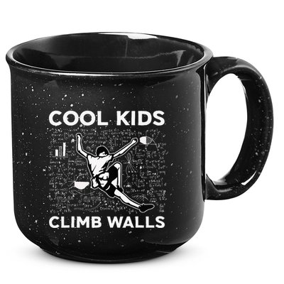 Cool Climb Walls Funny Rock Climbing Bouldering 15oz Campfire Ceramic Mug