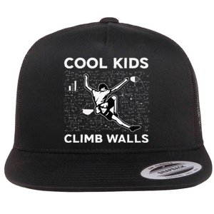 Cool Climb Walls Funny Rock Climbing Bouldering Flat Bill Trucker Hat