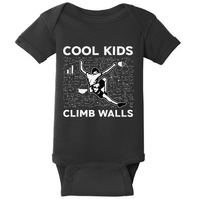 Cool Climb Walls Funny Rock Climbing Bouldering Baby Bodysuit