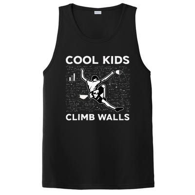 Cool Climb Walls Funny Rock Climbing Bouldering PosiCharge Competitor Tank