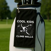 Cool Climb Walls Funny Rock Climbing Bouldering Golf Towel