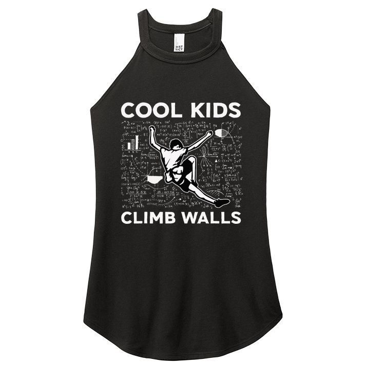 Cool Climb Walls Funny Rock Climbing Bouldering Women's Perfect Tri Rocker Tank