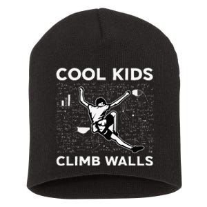 Cool Climb Walls Funny Rock Climbing Bouldering Short Acrylic Beanie