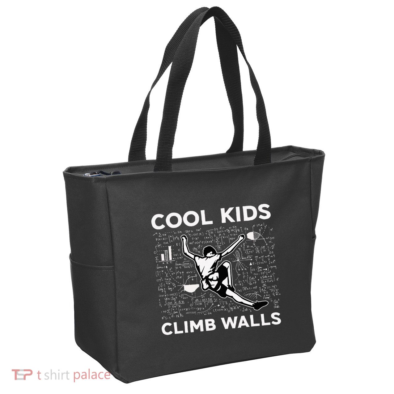 Cool Climb Walls Funny Rock Climbing Bouldering Zip Tote Bag