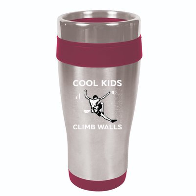 Cool Climb Walls Funny Rock Climbing Bouldering 16oz Travel Tumbler