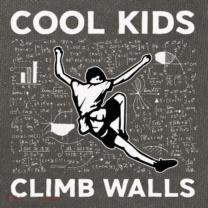 Cool Climb Walls Funny Rock Climbing Bouldering Cotton Canvas Backpack