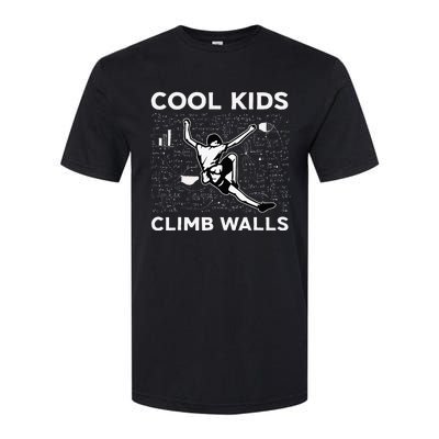 Cool Climb Walls Funny Rock Climbing Bouldering Softstyle CVC T-Shirt