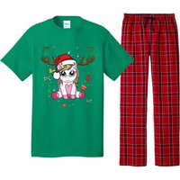 Cute Christmas Women Xmas Unicorn Deer Christmas Pajama Set