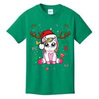 Cute Christmas Women Xmas Unicorn Deer Christmas Kids T-Shirt