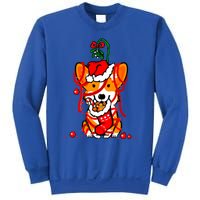 Cute Christmas Welsh Corgi Santa Hat Xmas Design Cool Gift Sweatshirt