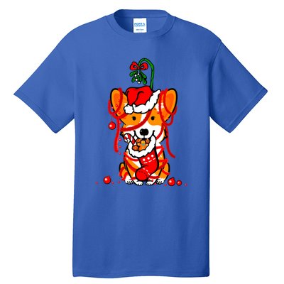 Cute Christmas Welsh Corgi Santa Hat Xmas Design Cool Gift Tall T-Shirt