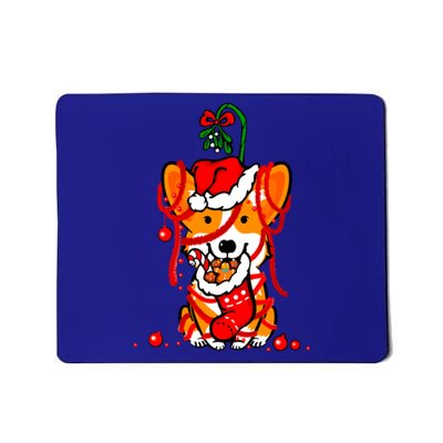 Cute Christmas Welsh Corgi Santa Hat Xmas Design Cool Gift Mousepad