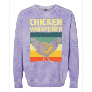 Cute Chicken Whisperer For Women Chicken Farmer Lover Colorblast Crewneck Sweatshirt