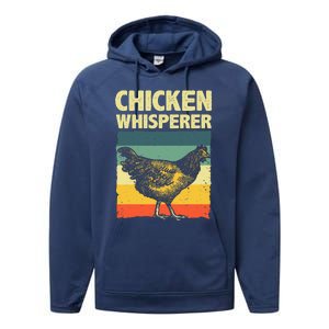 Cute Chicken Whisperer For Women Chicken Farmer Lover Performance Fleece Hoodie