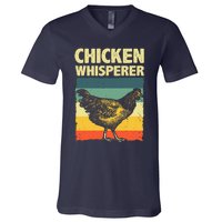 Cute Chicken Whisperer For Women Chicken Farmer Lover V-Neck T-Shirt