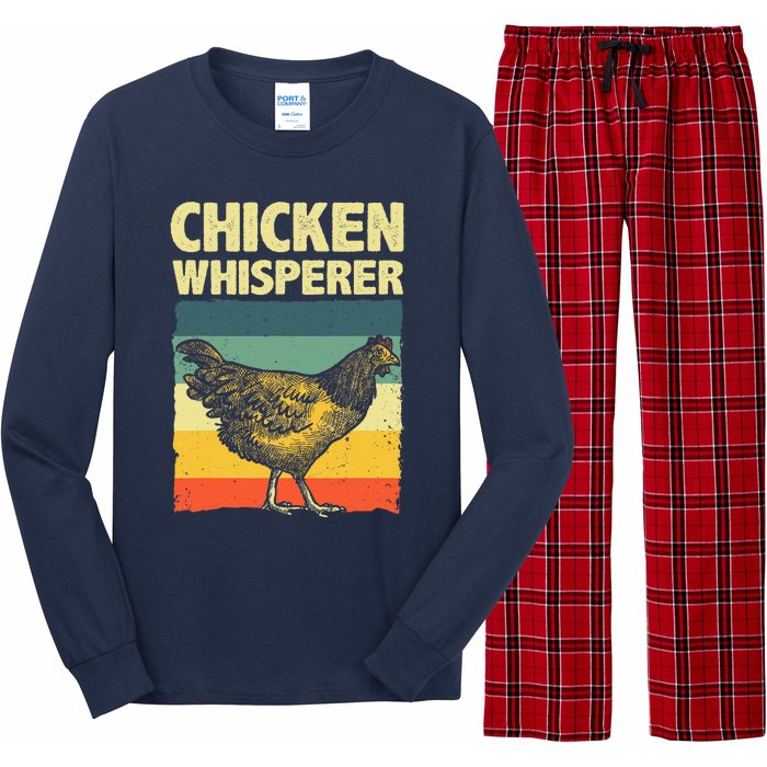 Cute Chicken Whisperer For Women Chicken Farmer Lover Long Sleeve Pajama Set