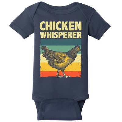 Cute Chicken Whisperer For Women Chicken Farmer Lover Baby Bodysuit